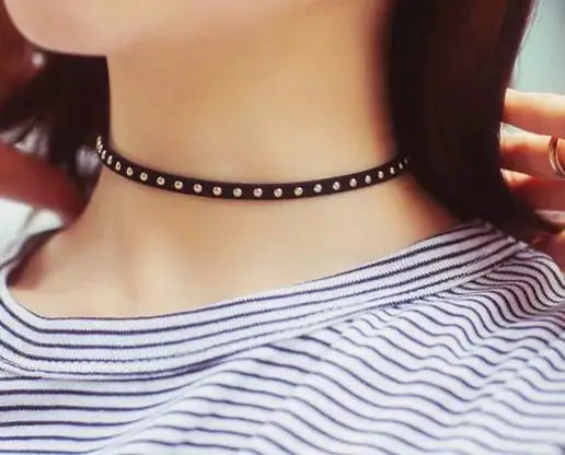 Bohemian Rivet Collar Statement Necklace
