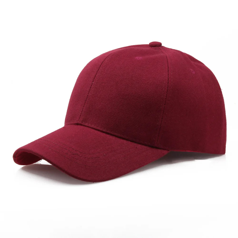 Solid Color Casquette Hip Hop Snapback Cap