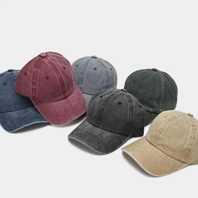 Washed Cotton Vintage Hip Hop Snapback Cap