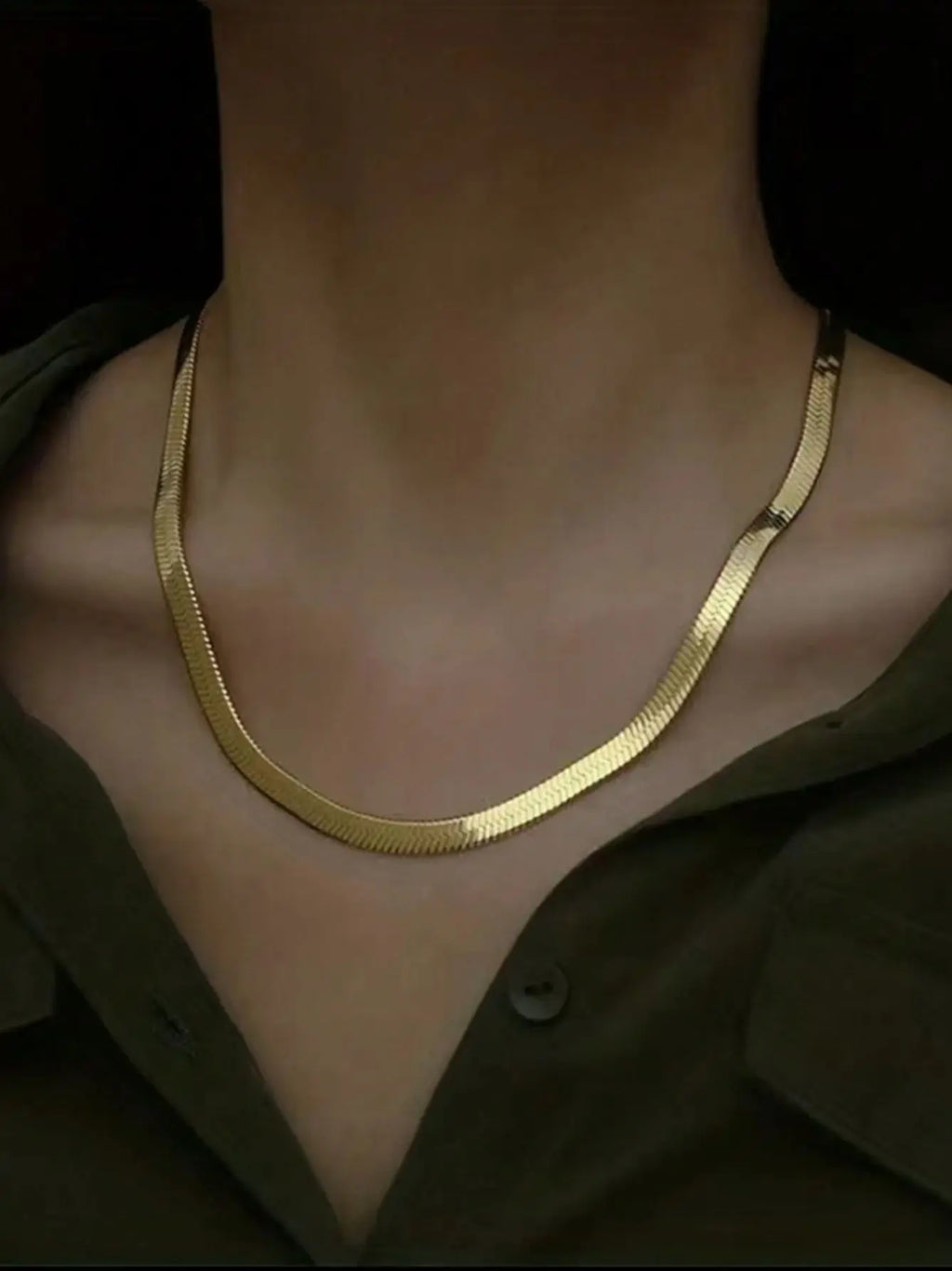 Snake Chain Gold Plated Necklace