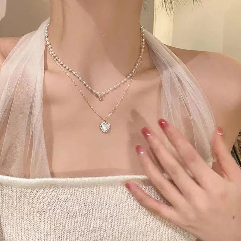 Kpop Pearl Choker Necklace
