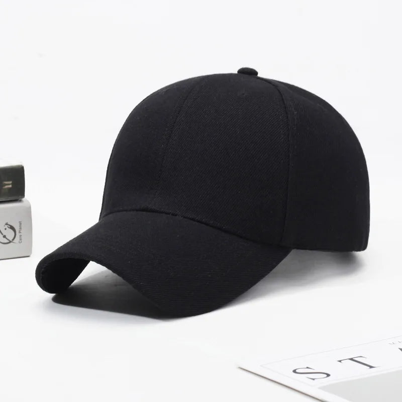 Solid Color Casquette Hip Hop Snapback Cap