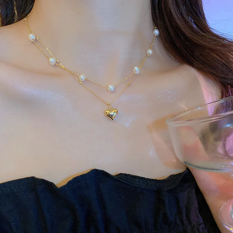 Kpop Pearl Choker Necklace