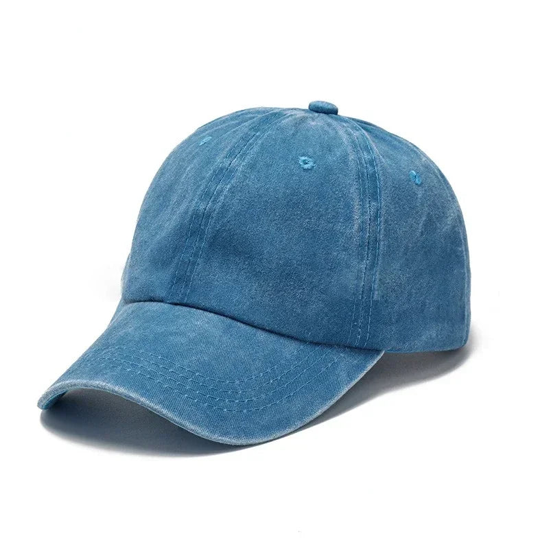 Washed Denim Vintage Snapback Hip Hop Cap