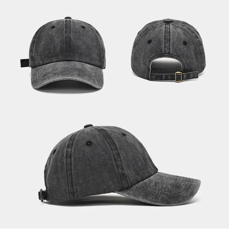 Washed Denim Vintage Snapback Hip Hop Cap