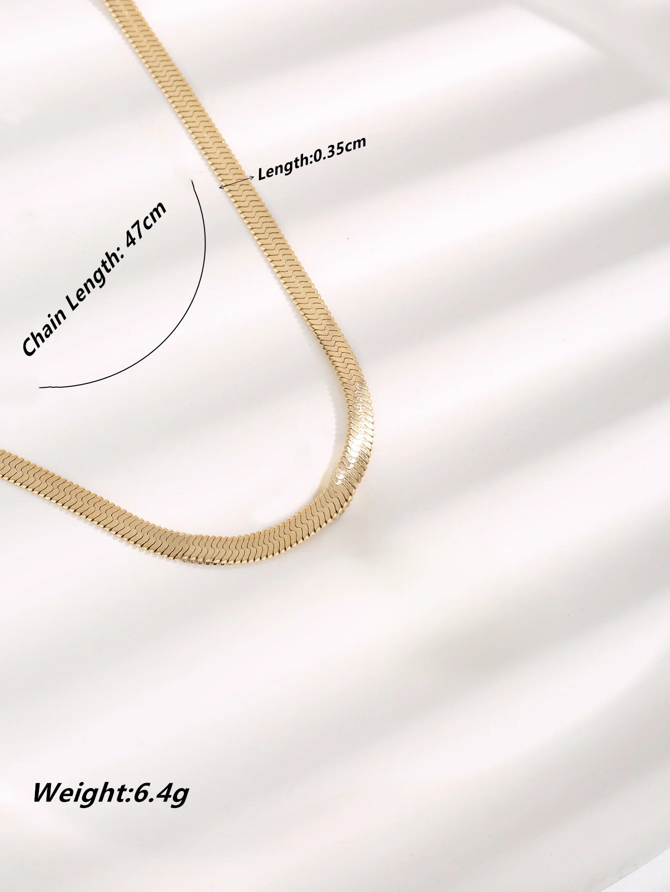 Snake Chain Gold Plated Necklace